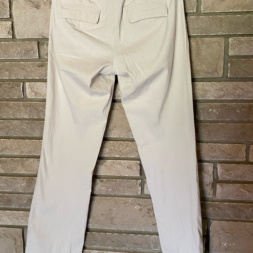Banana Republic Women’s Size 6 Cream Beige Pin Stripe Dress Pants